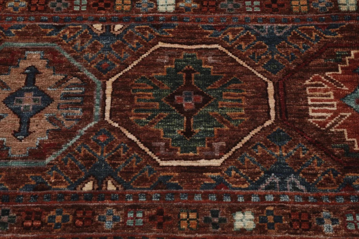 175x256 см, Афганистан, Восточные, Wool, чёрный — вид 6