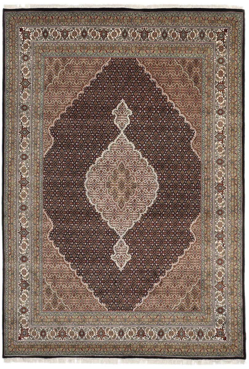 235x340 см, Индия, Табриз, Wool, оранжевый