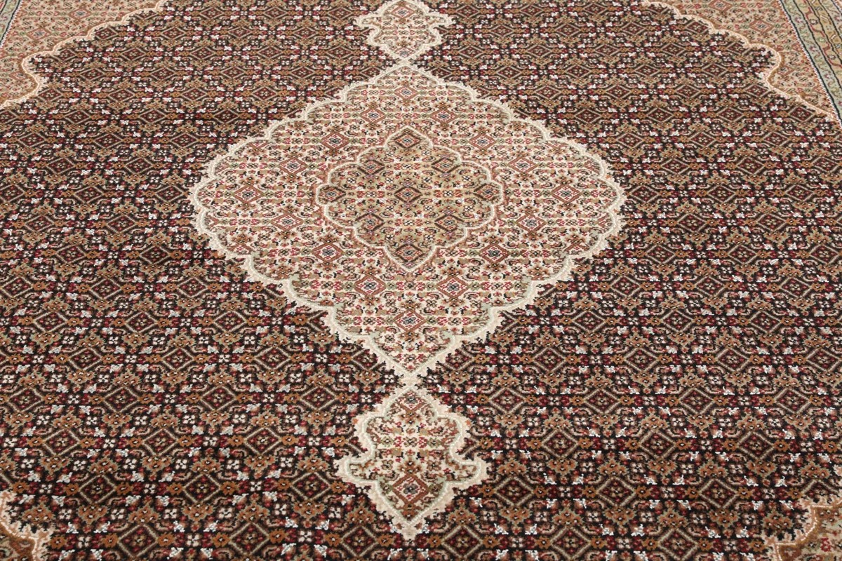 235x340 см, Индия, Табриз, Wool, оранжевый — вид 3