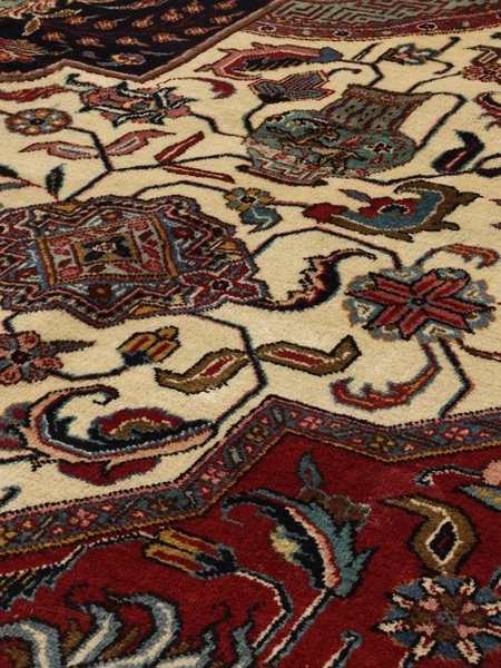 224x342 см, Иран, Табриз, Wool, оранжевый