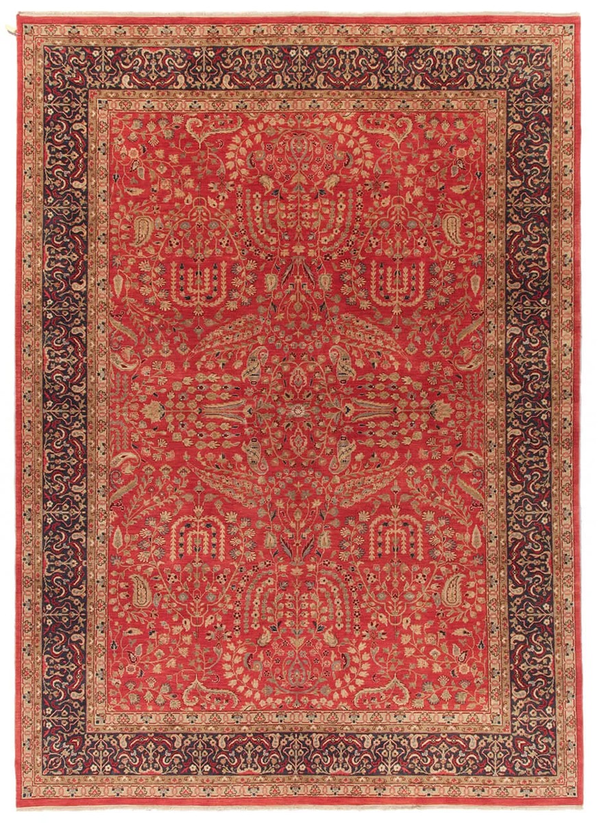 250x300 см, Индия, Афган, Wool, коричневый