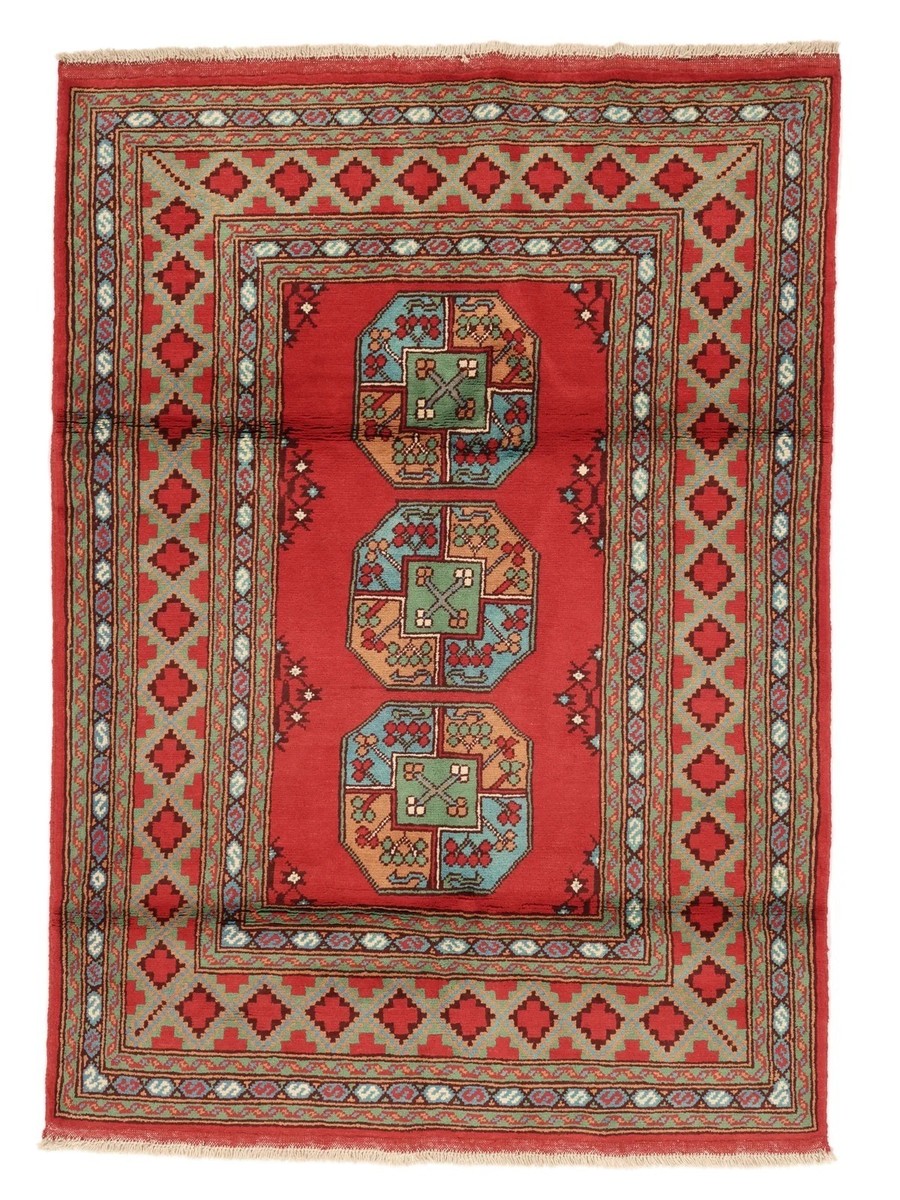 126x172 см, Афганистан, Акче, Wool, коричневый