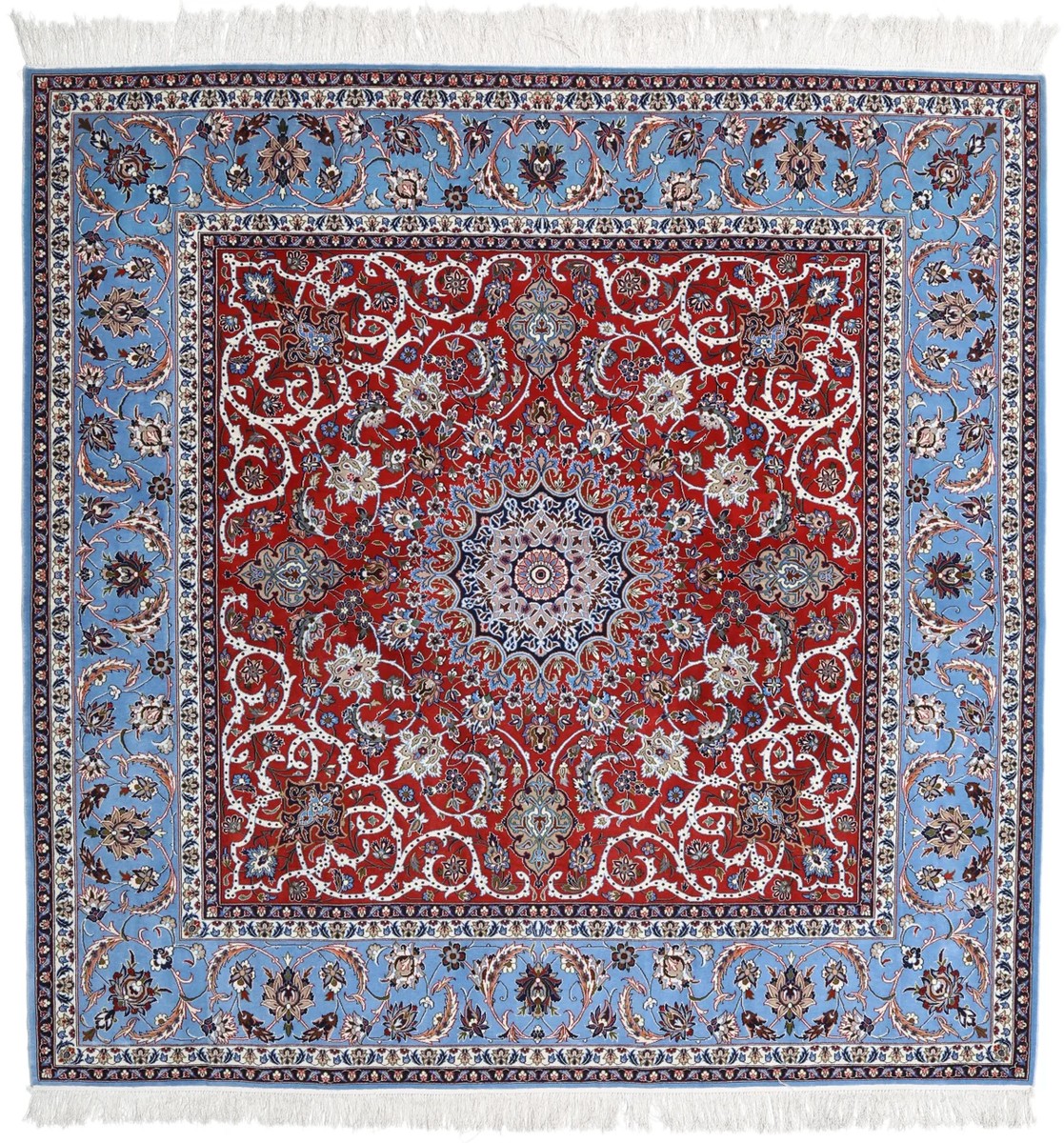 209x210 см, Иран, Исфахан, Wool, синий