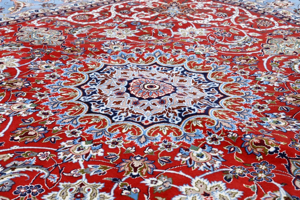 209x210 см, Иран, Исфахан, Wool, синий — вид 2