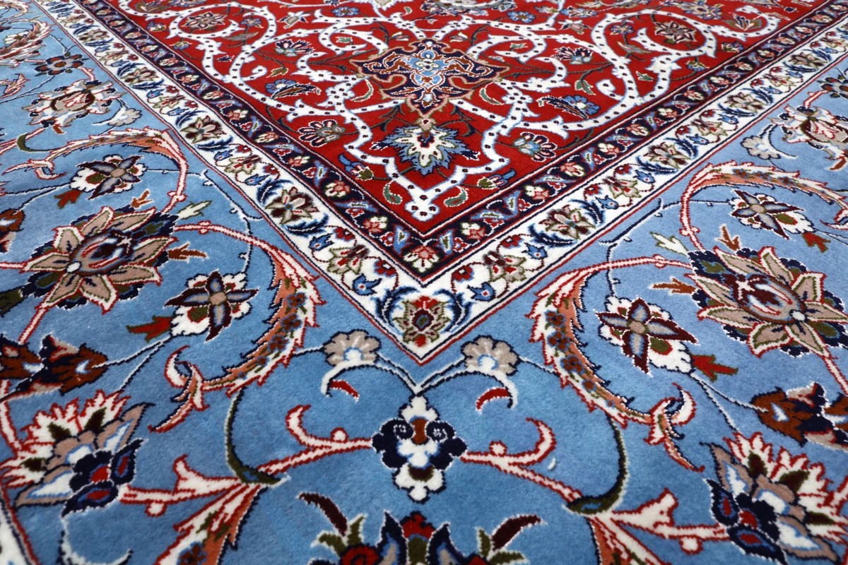 209x210 см, Иран, Исфахан, Wool, синий — вид 3