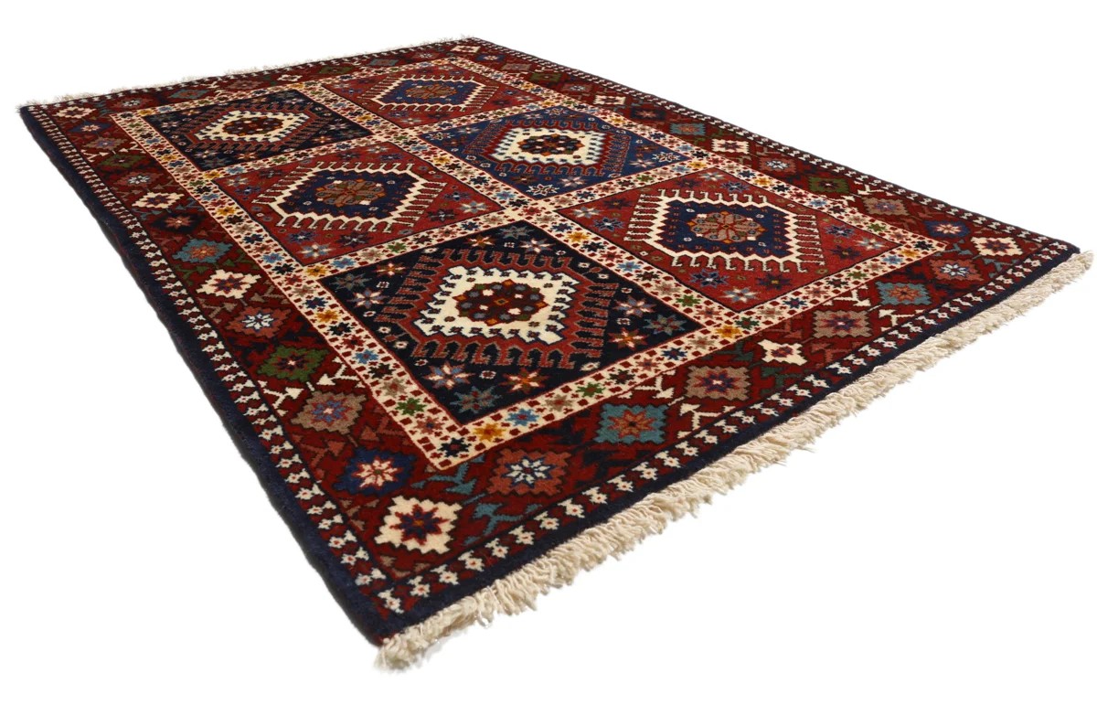 101x147 см, Иран, Восточные, Wool, розовый — вид 3