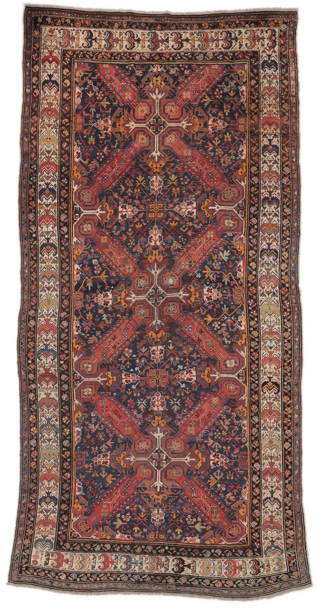 205x410 см, Восточные, Wool, красный