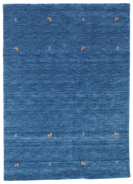 160x230 см, Индия, Габбе, Wool, синий