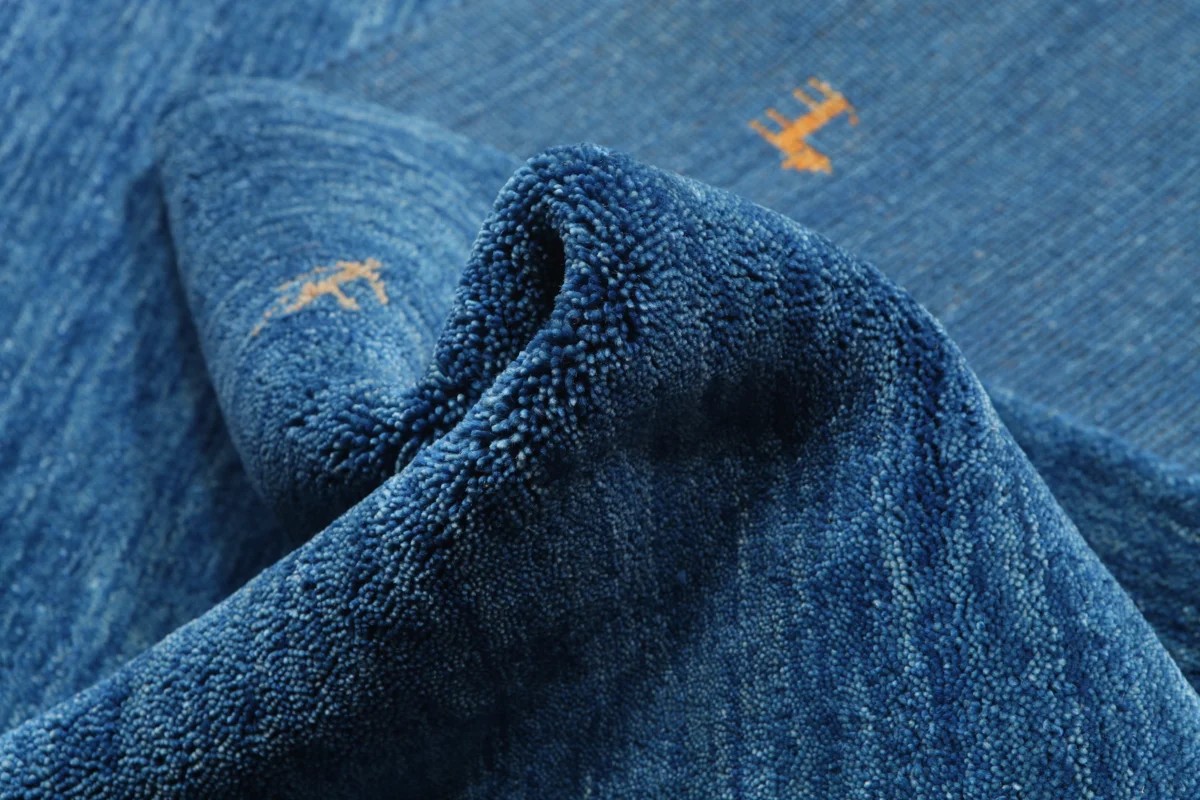 160x230 см, Индия, Габбе, Wool, синий — вид 4