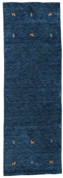 80x250 см, Индия, Габбе, Wool, тёмно-синий