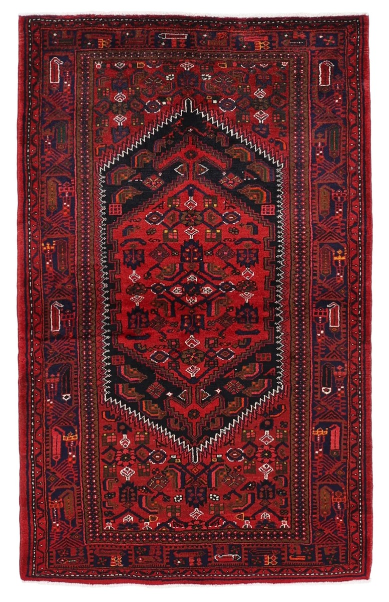 137x220 см, Иран, Хамадан, Wool, чёрный