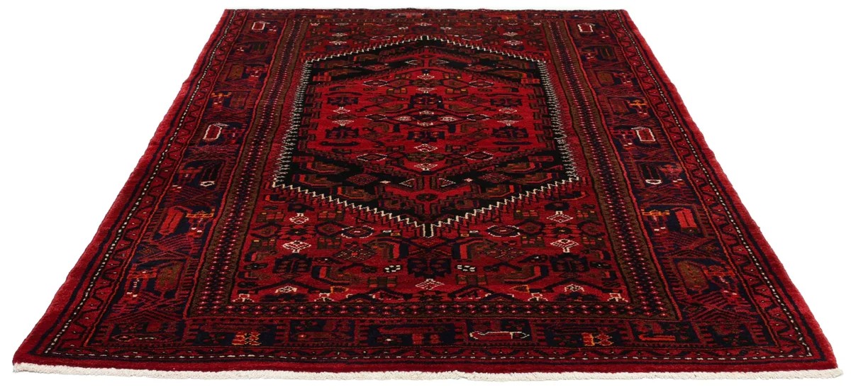 137x220 см, Иран, Хамадан, Wool, чёрный — вид 5