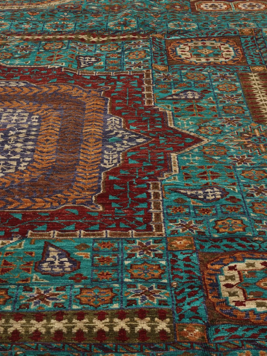 211x303 см, Афганистан, Восточные, Wool, коричневый — вид 4