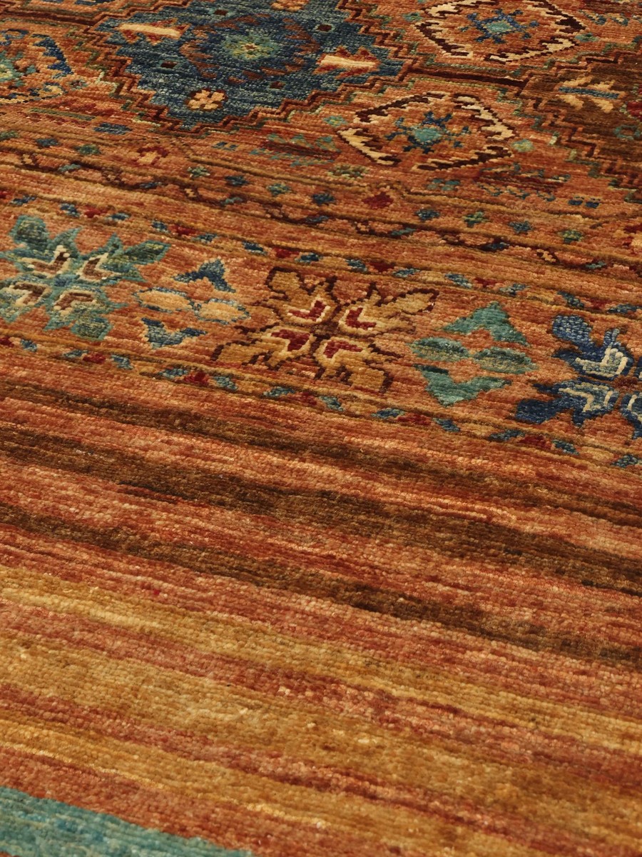 78x260 см, Афганистан, Восточные, Wool, коричневый — вид 4