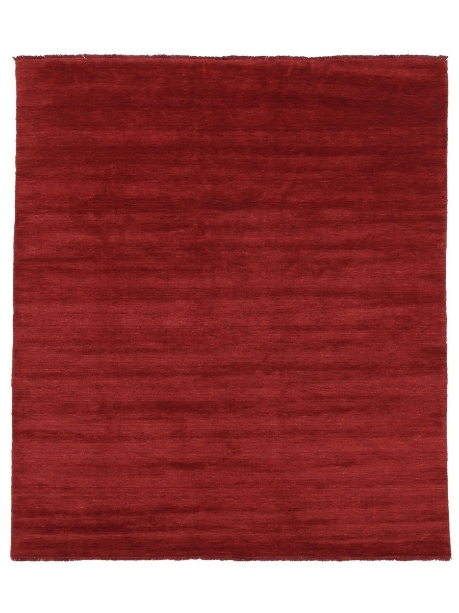 250x250 см, Индия, Современные, Wool, красный