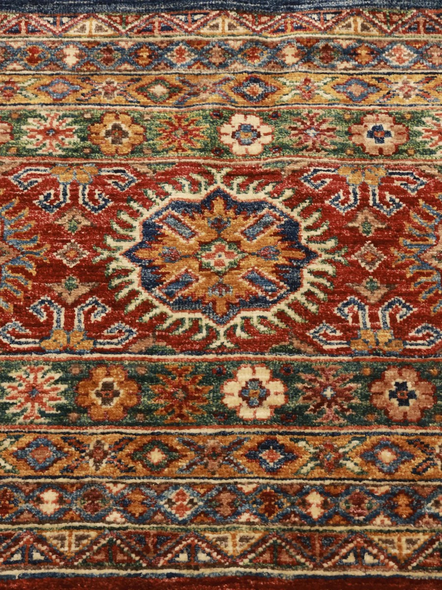 87x295 см, Афганистан, Восточные, Wool, чёрный — вид 3