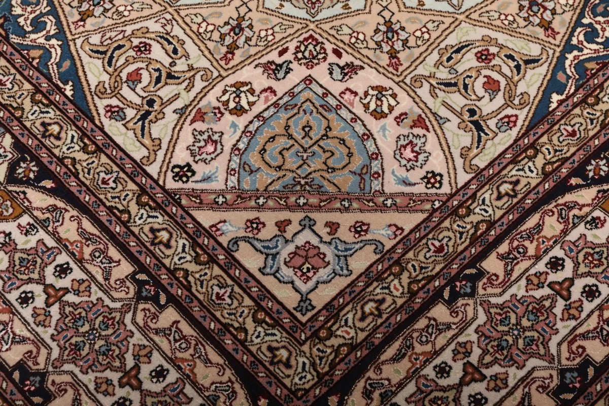 202x208 см, Иран, Табриз, Wool, коричневый — вид 3