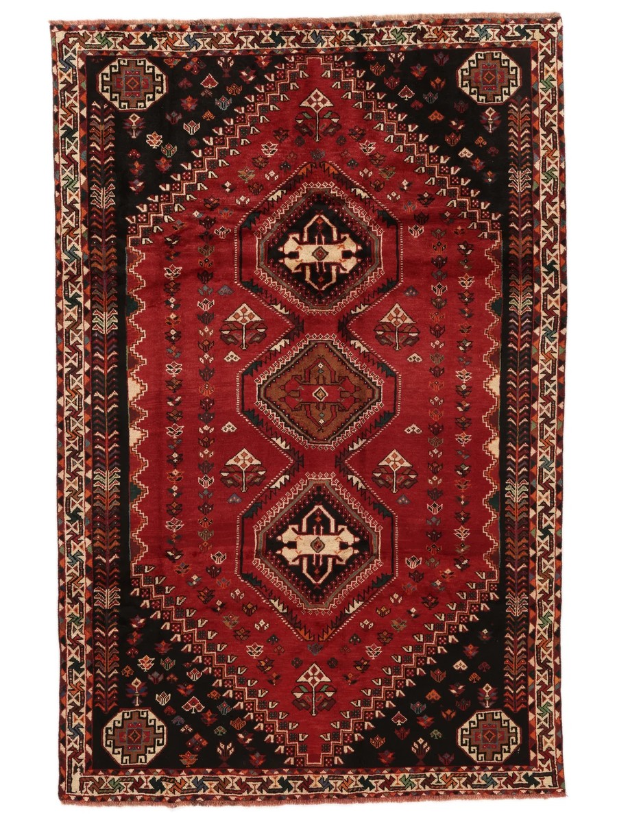 176x268 см, Иран, Кашкай, Wool, чёрный