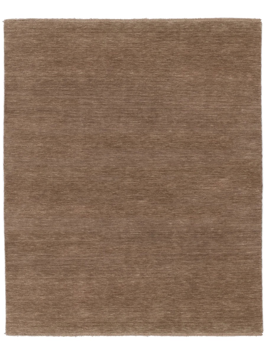 250x300 см, Индия, Однотонные, Wool, коричневый