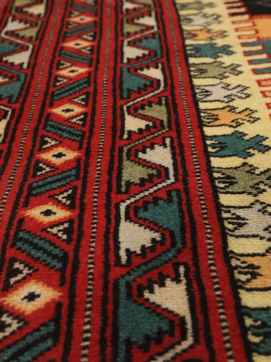 135x196 см, Иран, Восточные, Wool, оранжевый — вид 6