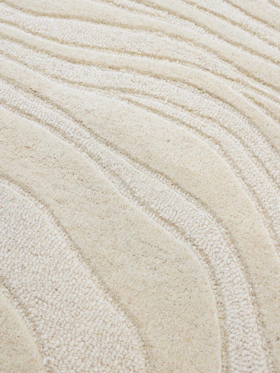 140x200 см, Индия, Современные, Wool, белый — вид 3