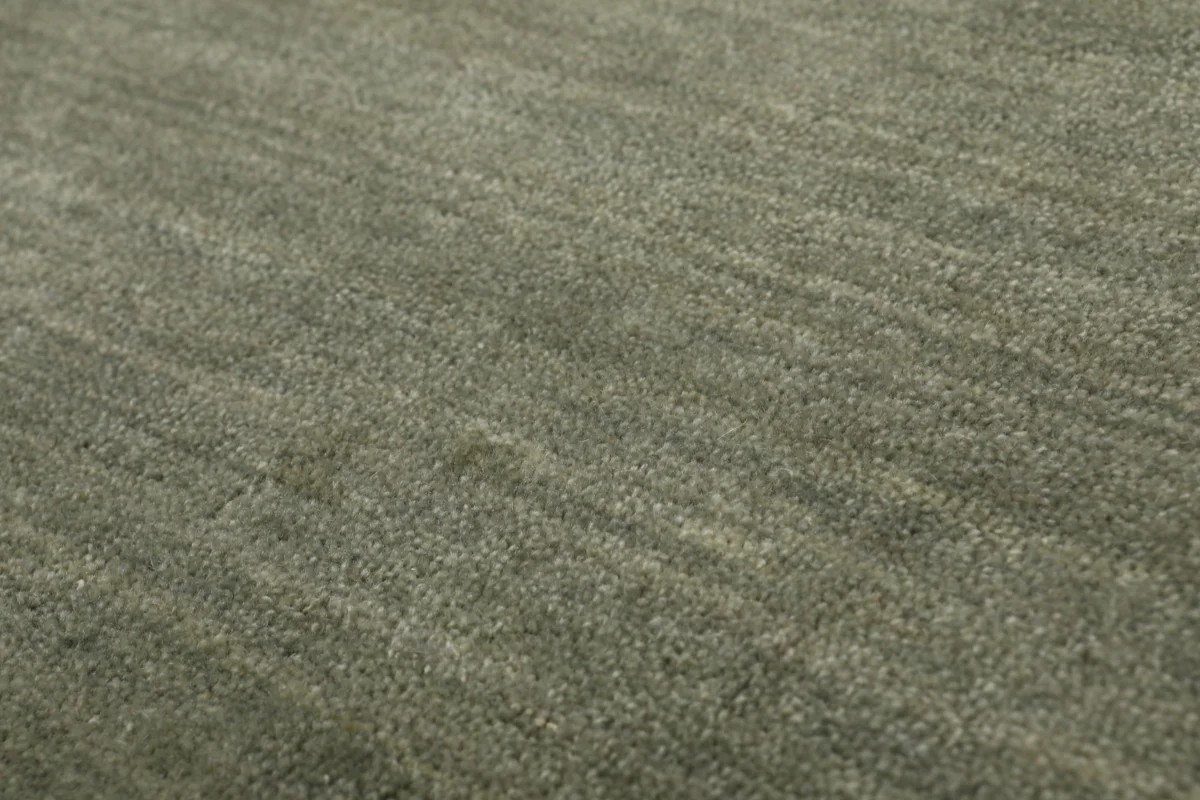 Ø200 см, Индия, Однотонные, Wool, зелёный — вид 4