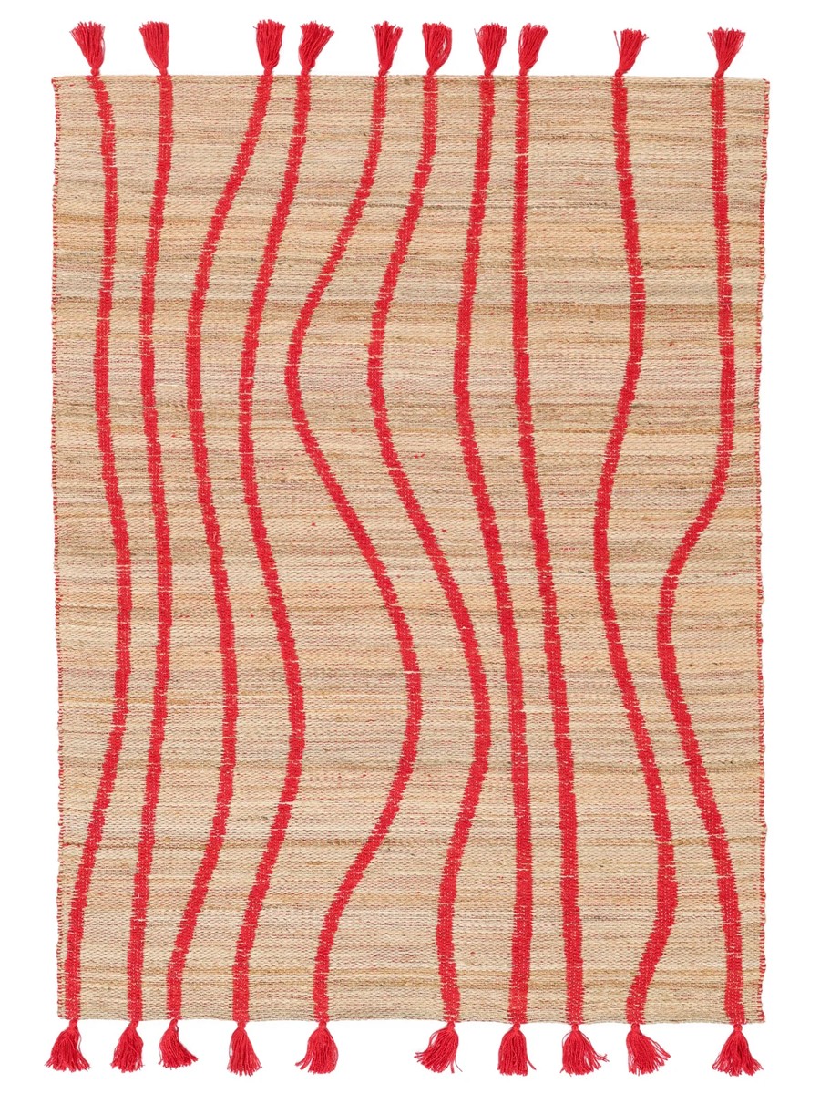 200x300 см, Индия, Современные, 90% Jute, бежевый