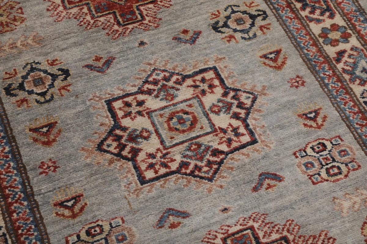 80x252 см, Афганистан, Казак, Wool, красный