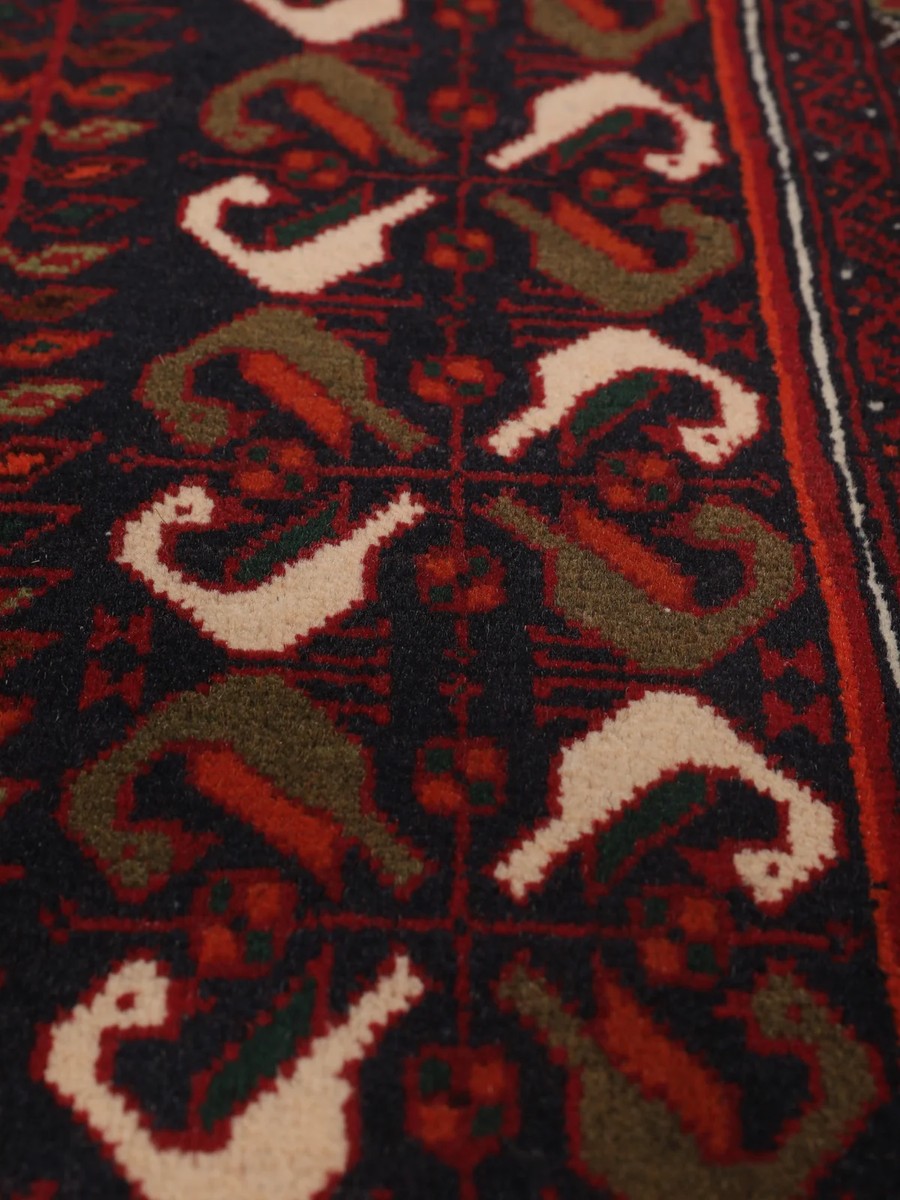 96x175 см, Иран, Балучи, Wool, чёрный — вид 6