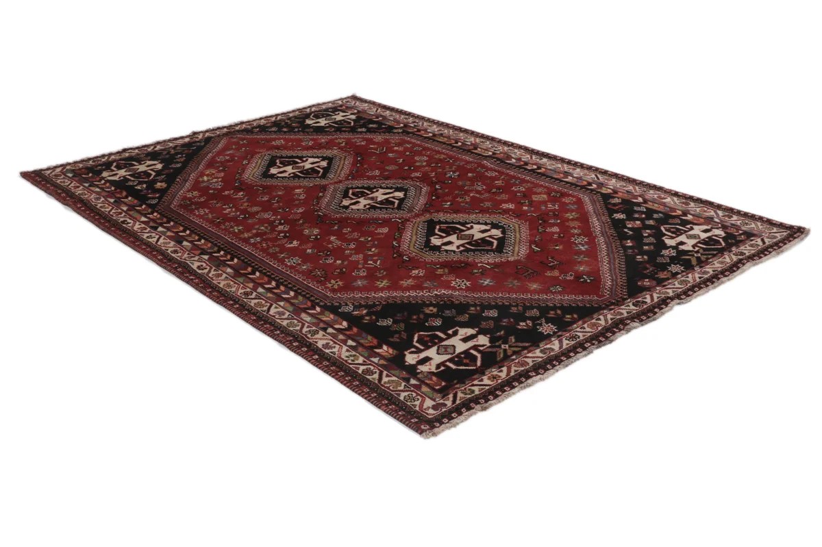 181x250 см, Иран, Кашкай, Wool, чёрный — вид 2