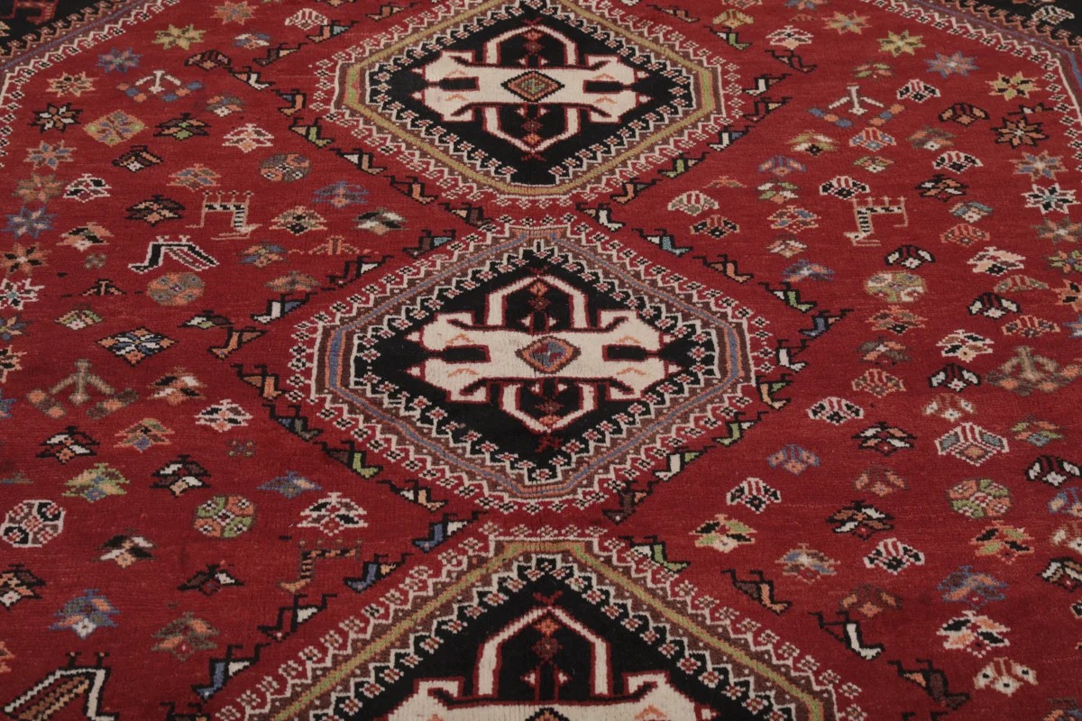 181x250 см, Иран, Кашкай, Wool, чёрный — вид 3