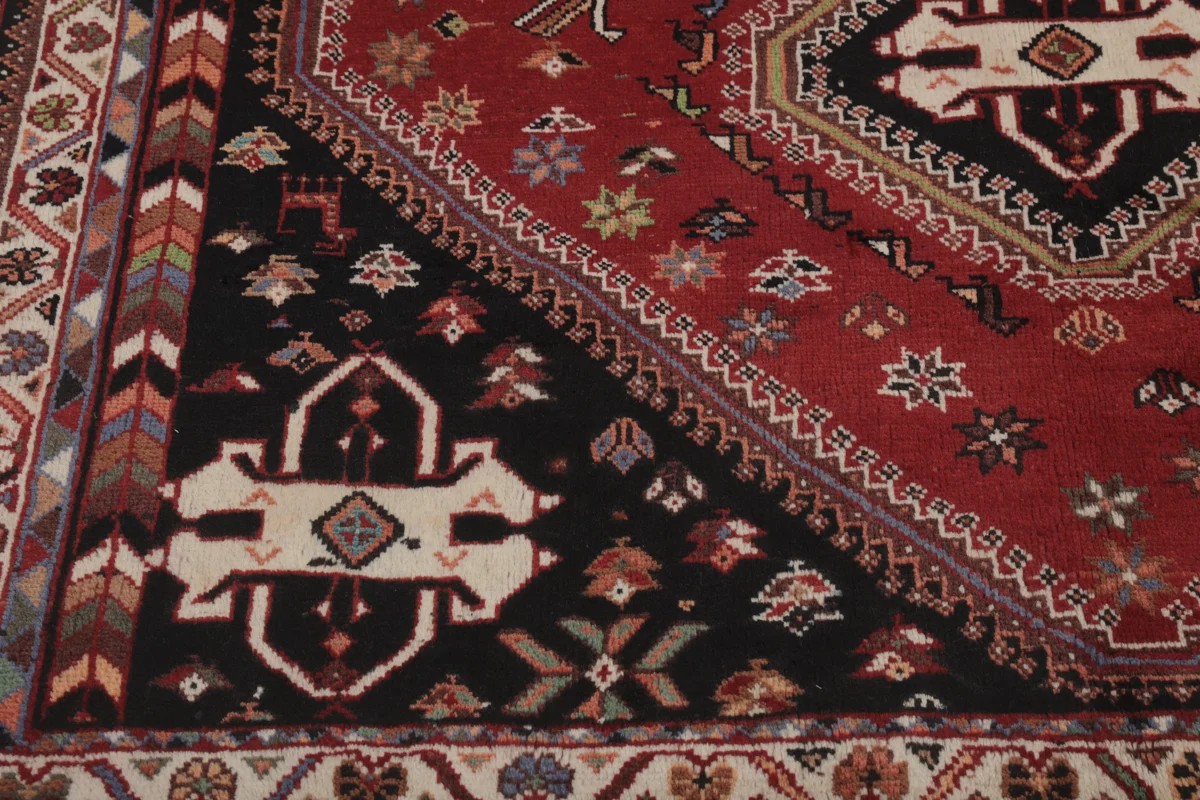 181x250 см, Иран, Кашкай, Wool, чёрный — вид 4