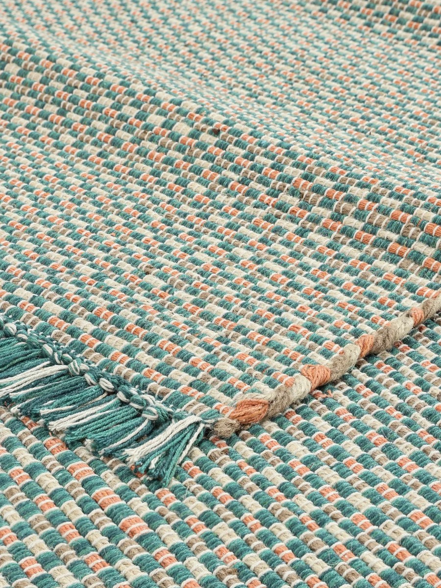 200x300 см, Индия, Современные, 50% Jute, оранжевый — вид 3