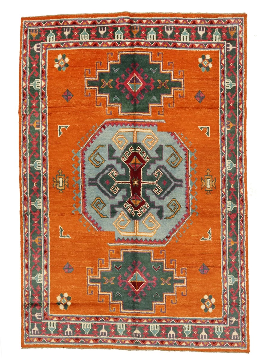 170x253 см, Афганистан, Казак, Wool, коричневый
