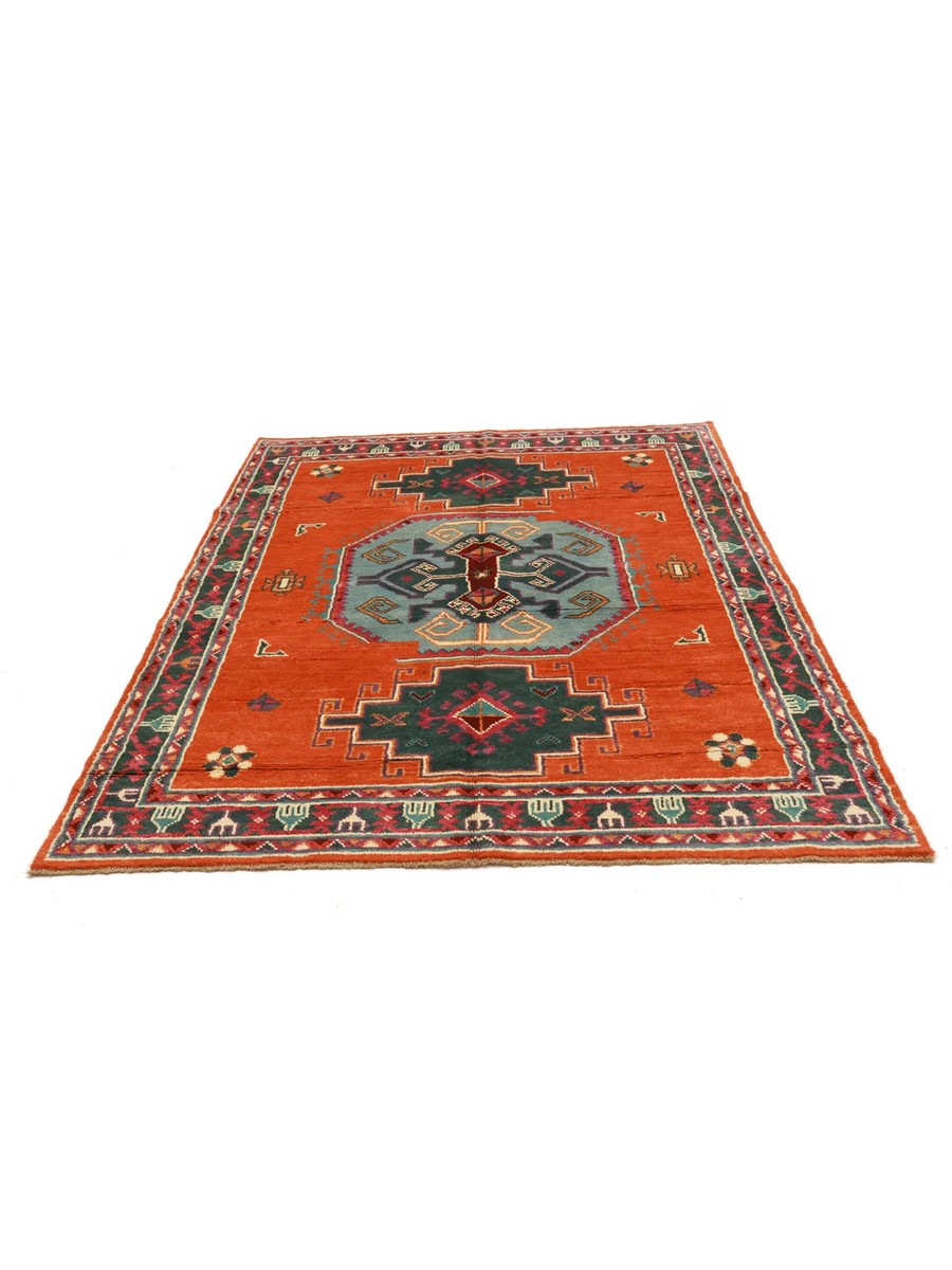 170x253 см, Афганистан, Казак, Wool, коричневый — вид 3