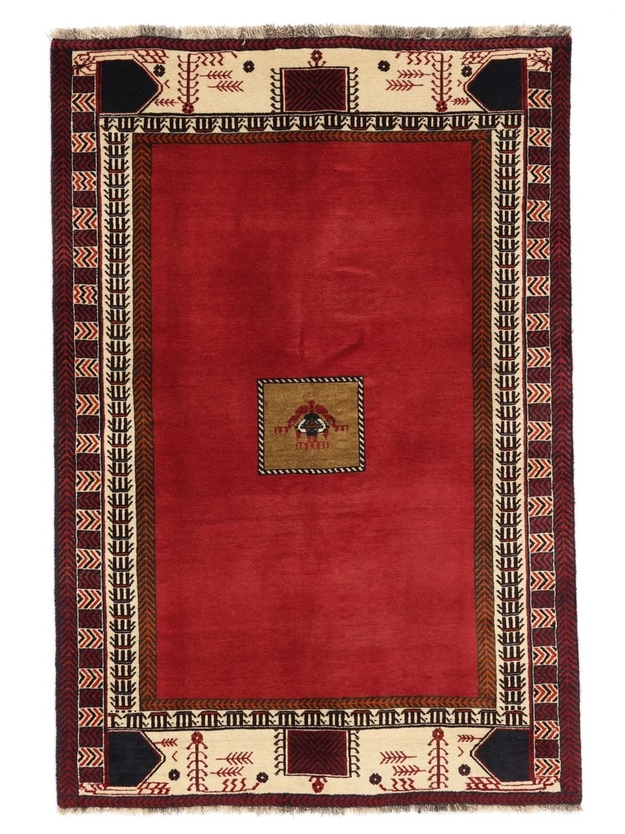 127x188 см, Иран, Кашкай, Wool, чёрный — вид 5