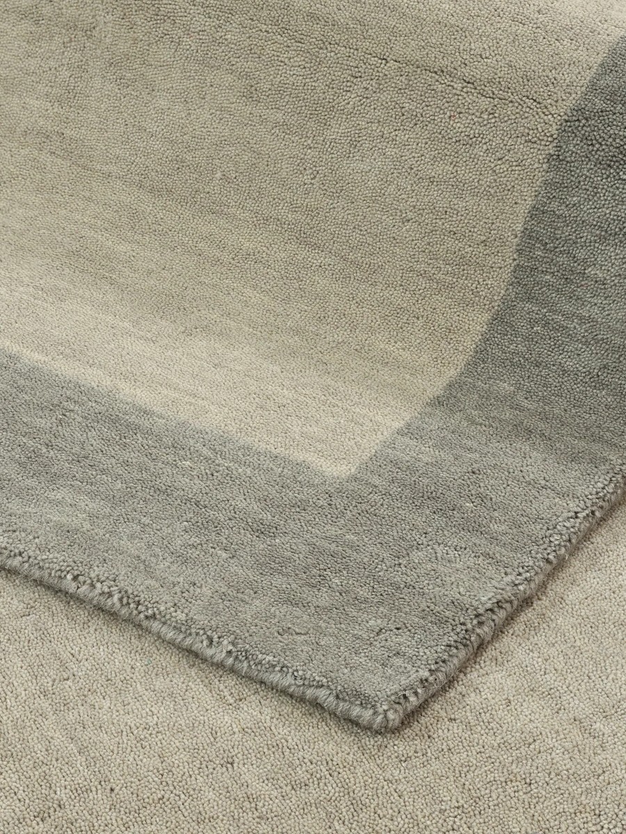 160x230 см, Индия, Однотонные, Wool, серо-бежевый — вид 5