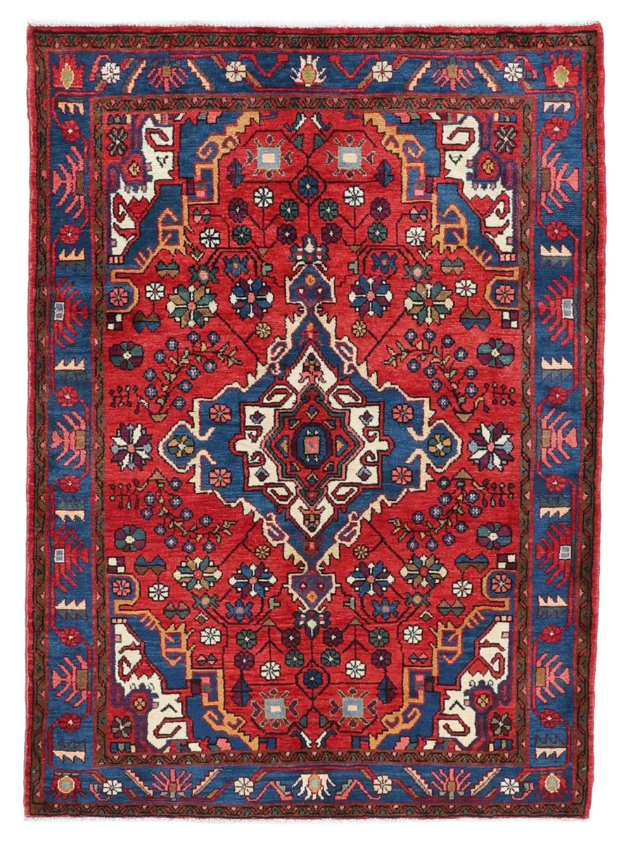 127x190 см, Иран, Хамадан, Wool, красный