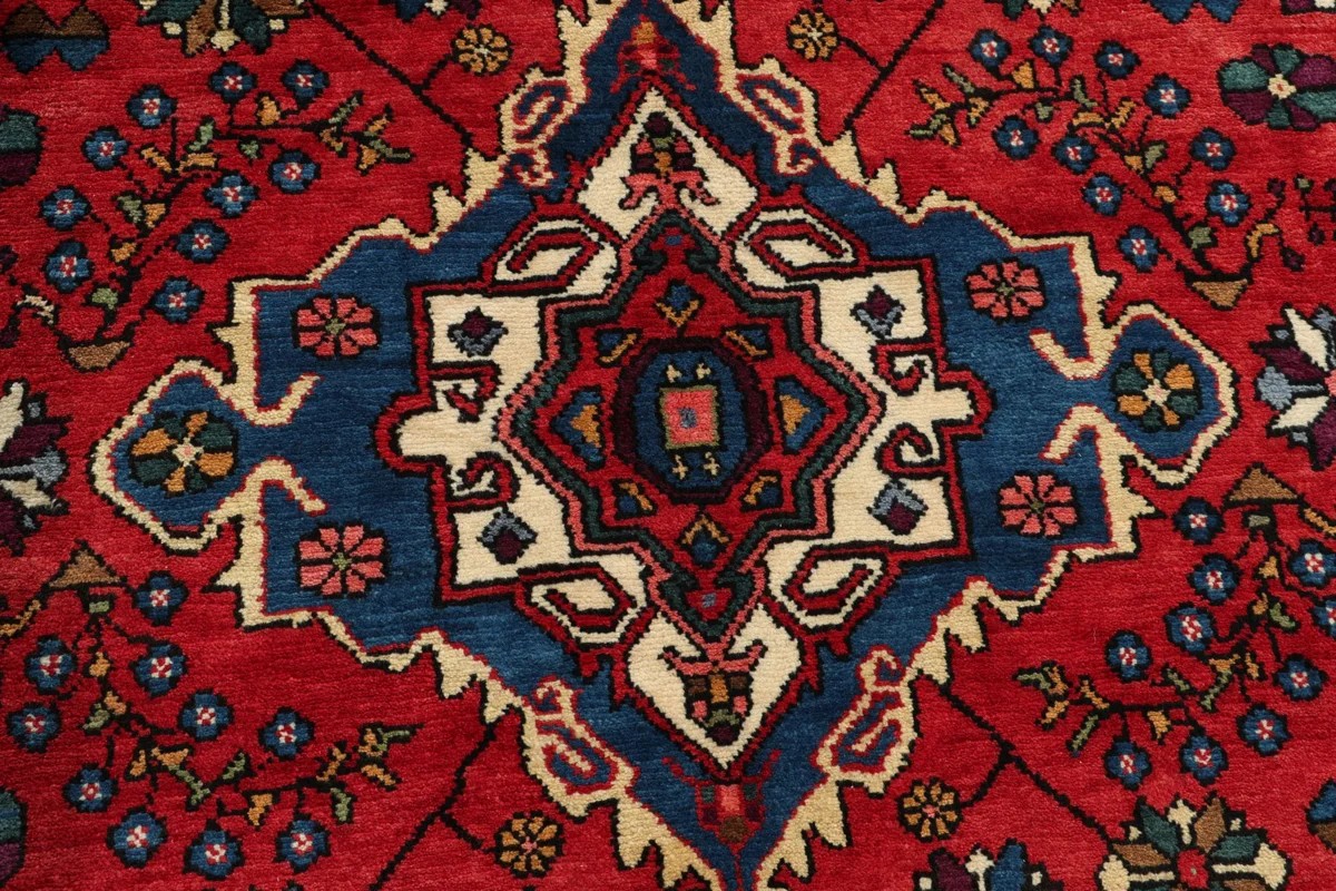 127x190 см, Иран, Хамадан, Wool, красный — вид 2