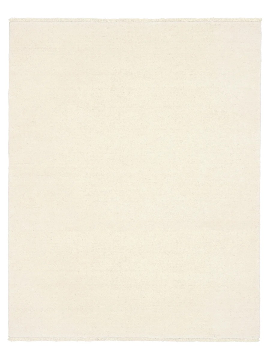 200x250 см, Индия, Однотонные, Wool, белый