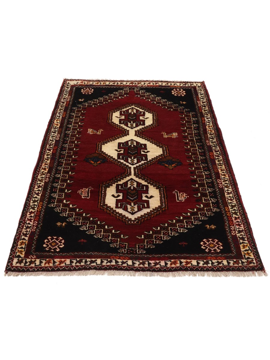 112x171 см, Иран, Кашкай, Wool, чёрный — вид 2