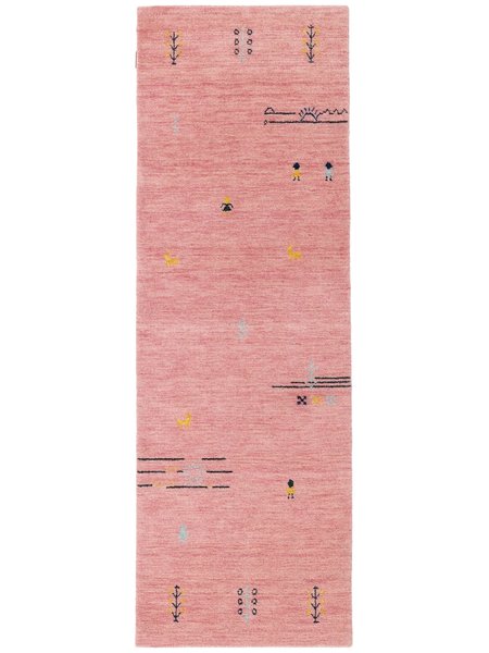 80x250 см, Индия, Габбе, Wool, розовый