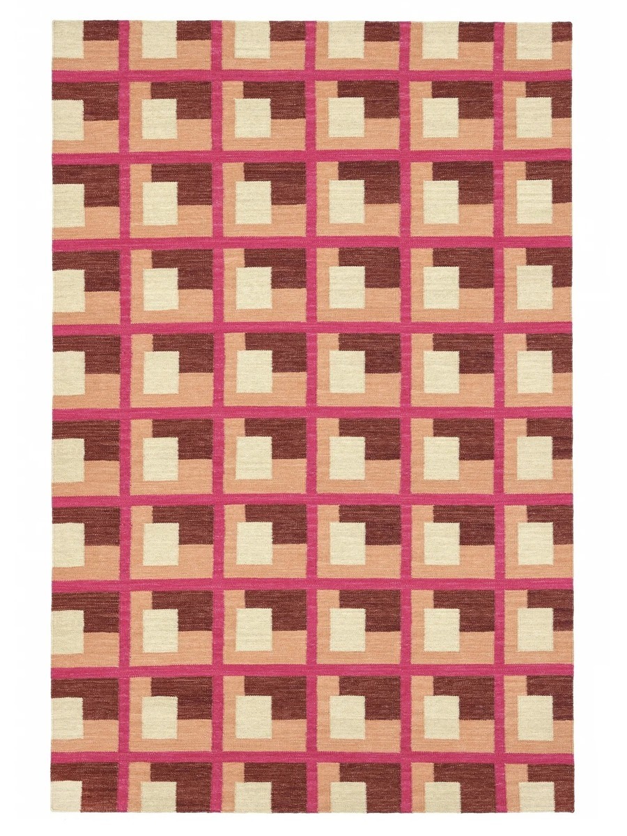 200x300 см, Индия, Современные, Wool, розовый