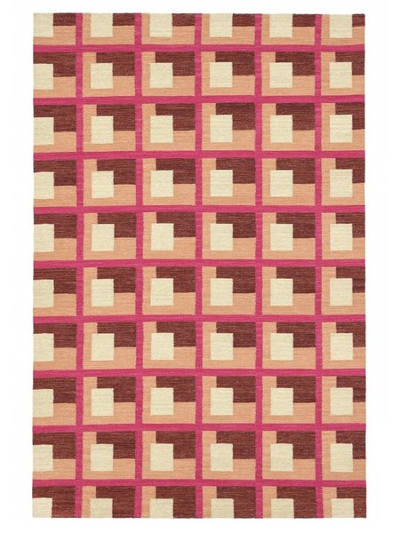 200x300 см, Индия, Современные, Wool, розовый