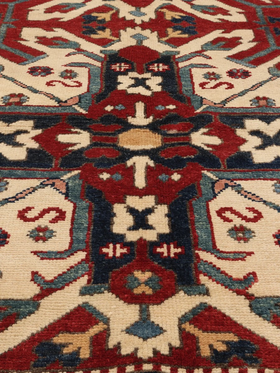 147x198 см, Афганистан, Казак, Wool, жёлтый — вид 3