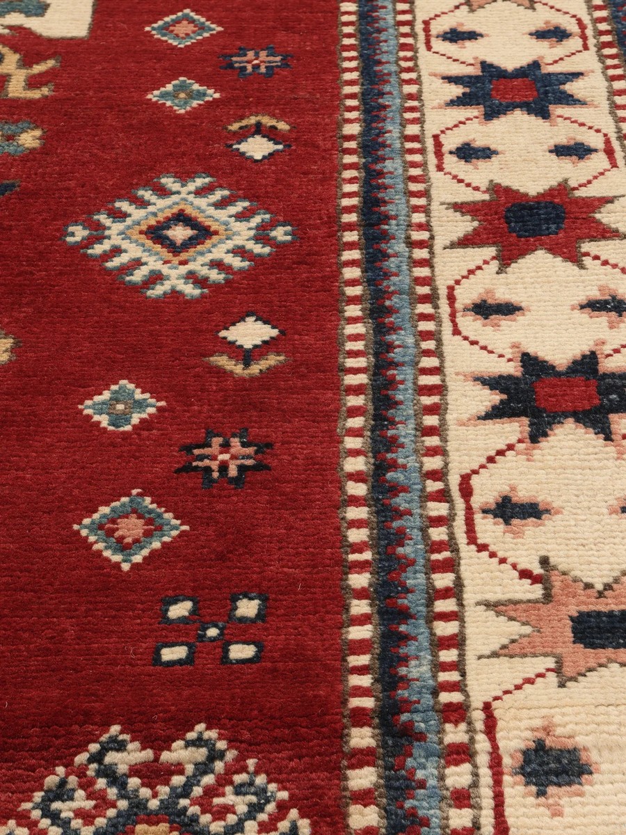 147x198 см, Афганистан, Казак, Wool, жёлтый — вид 4