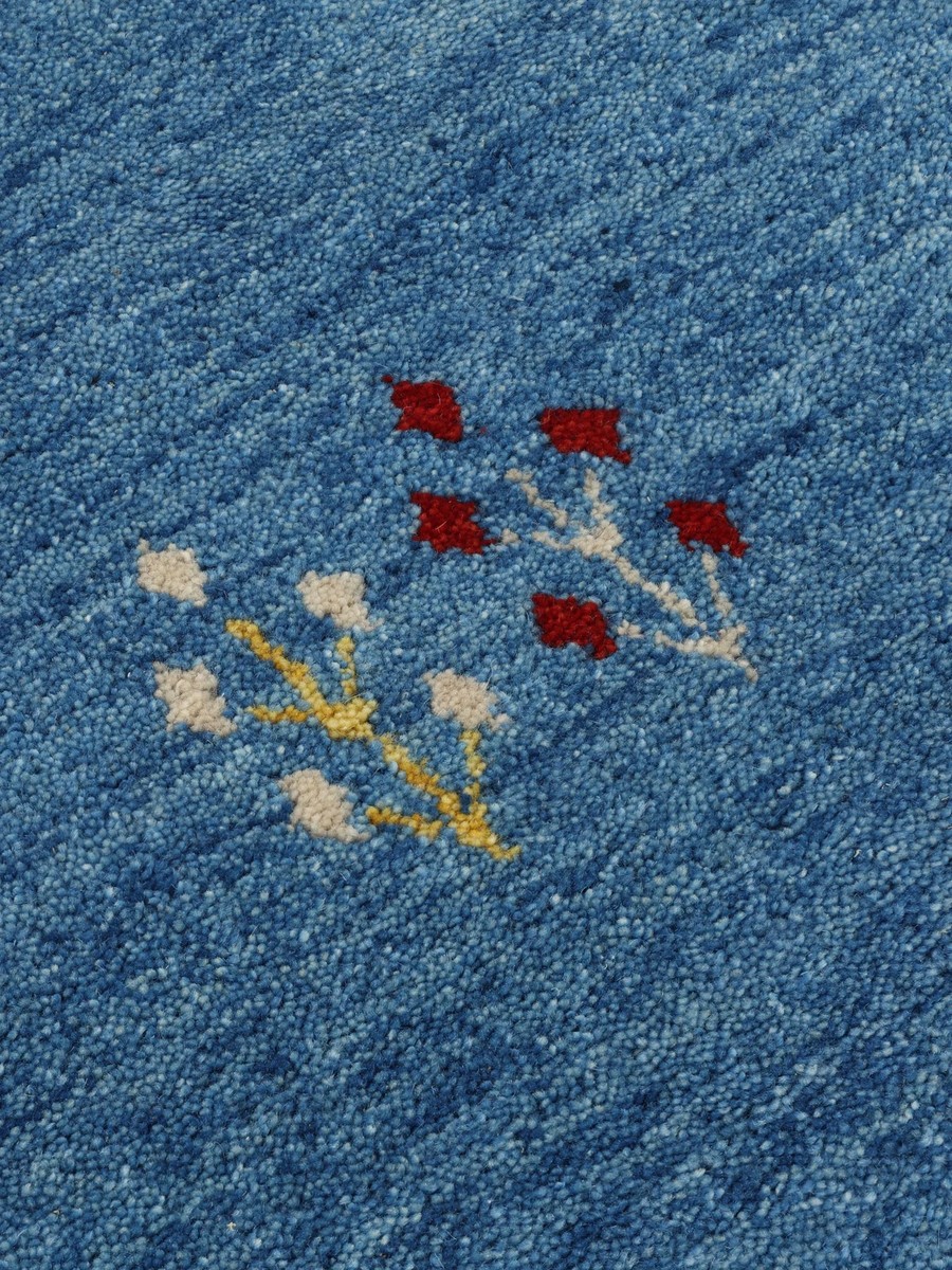 140x200 см, Индия, Габбе, Wool, синий — вид 6