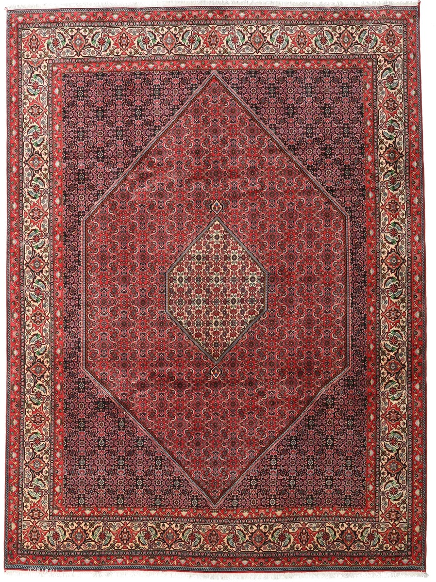 240x340 см, Иран, Биджар, Wool, красный