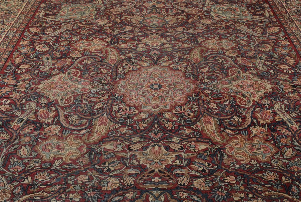 280x370 см, Иран, Керман, Wool, коричневый — вид 3