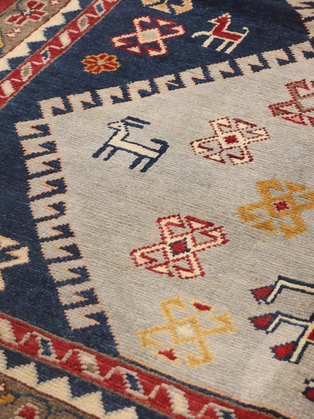 150x200 см, Афганистан, Казак, Wool, бежевый